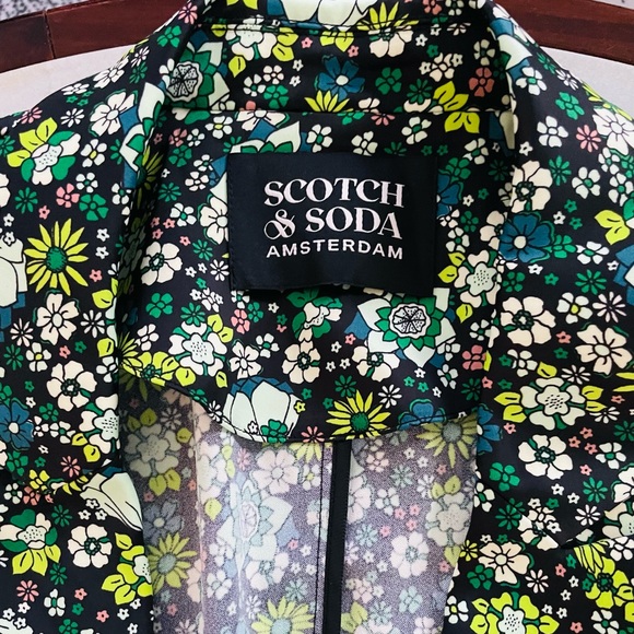 NWT Scotch & Soda Floral Print Belted Blazer - Picture 2 of 7